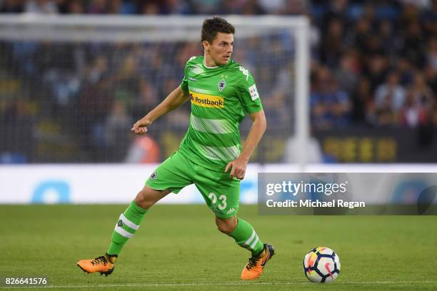 Jonas Hofmann of Borussia Moenchengladbach in action during the preseason friendly match between Leicester City and Borussia Moenchengladbach at The...