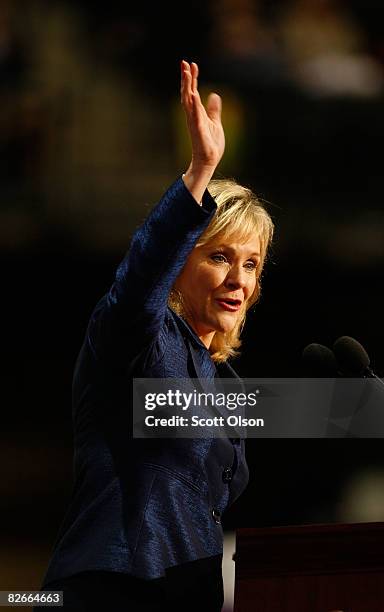 Rep. Mary Fallin speaks on day four of the Republican National Convention at the Xcel Energy Center on September 4, 2008 in St. Paul, Minnesota. U.S....