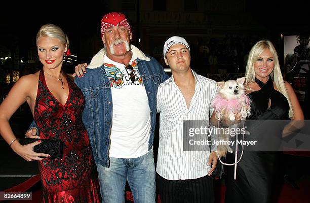 Brooke Hogan, Hulk Hogan, Nick Hogan and Linda Hogan