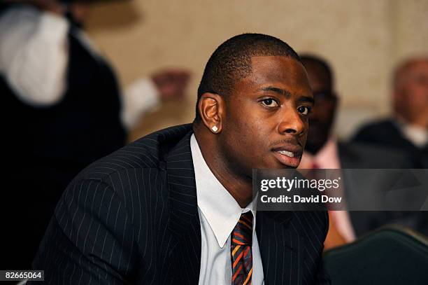 Patrick Ewing Jr. Of the New York Knicks attends the Bunn/Gowdy Awards Dinner on September 4, 2008 at the Springfield Marriott Ballroom in...