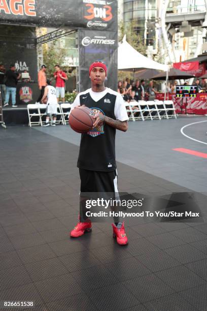 Tyga is seen on August 4, 2017 in Los Angeles, CA.