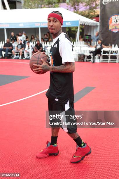 Tyga is seen on August 4, 2017 in Los Angeles, CA.