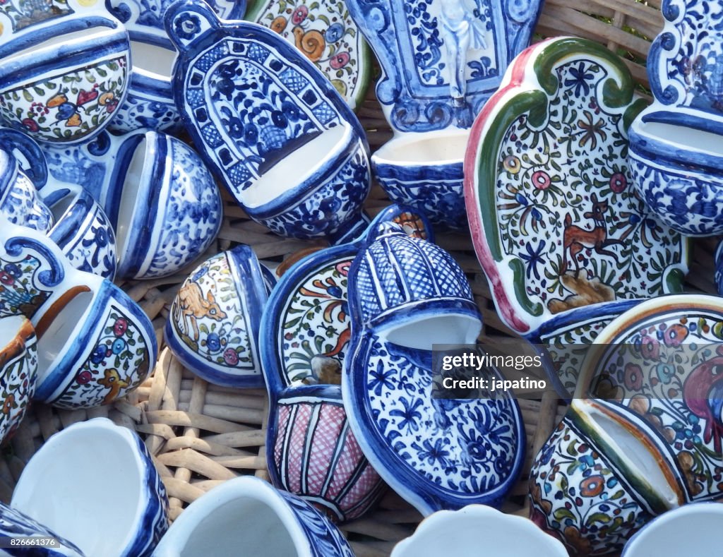Typical ceramics of Toledo. Spain