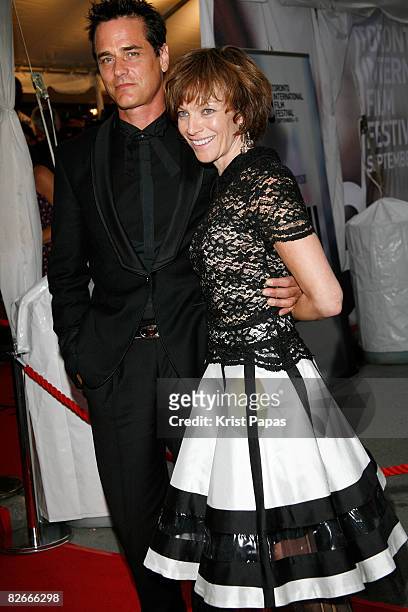 Director Paul Gross and wife Martha Burns attend the "Passchendaele" Opening Night Gala world premiere screening during the 2008 Toronto...