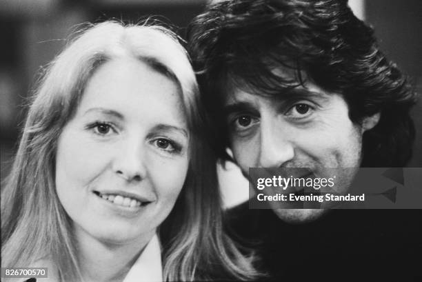 English actress Jane Asher with Tom Conti, 7th February 1978.