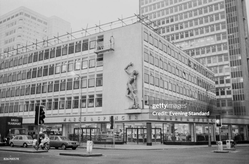 Exterior view of Marks and Spencer store on Edgware Road, London, 7th ...