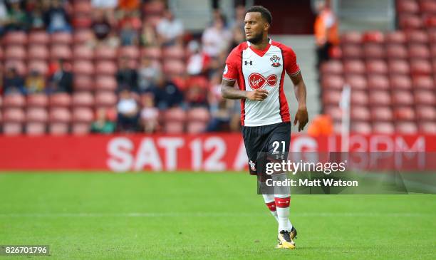 Southampton FC's Ryan Bertrand during the pre-season friendly between Southampton FC and Sevilla at St. Mary's Stadium on August 5, 2017 in...