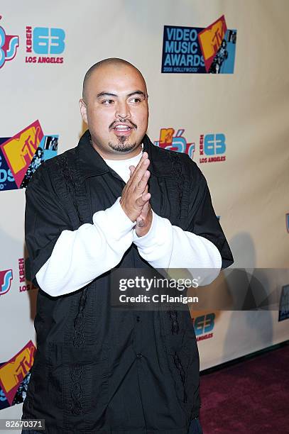 Rapper Down attends the MTV Tr3s Pre-VMA Party 2008 at Level 3 Night Club on September 4, 2008 in Hollywood, California.