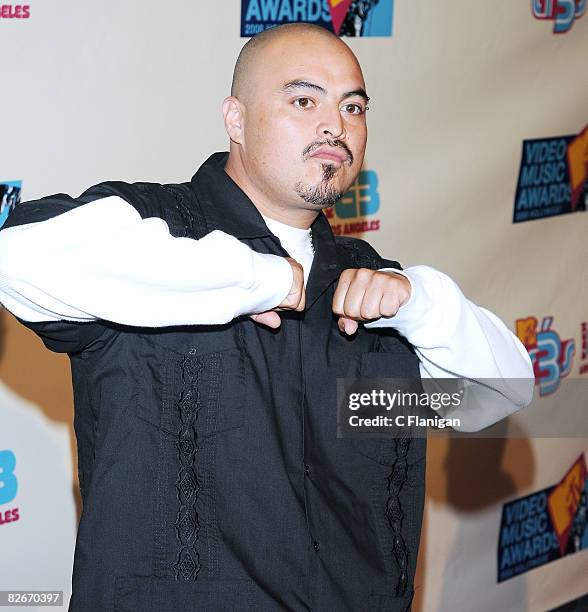 Rapper Down attends the MTV Tr3s Pre-VMA Party 2008 at Level 3 Night Club on September 4, 2008 in Hollywood, California.