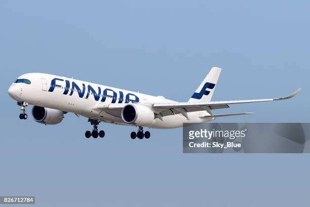 フィンランド航空 a350 機 - airbus a350 ストックフォトと画像