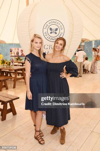 Model Kelly Sawyer and Founder of The Honest Company and Honest Beauty Jessica Alba attend as the Honest Company and The GREAT. Celebrate The GREAT...