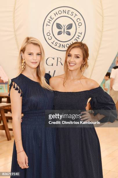 Model Kelly Sawyer and Founder of The Honest Company and Honest Beauty Jessica Alba attend as the Honest Company and The GREAT. Celebrate The GREAT...