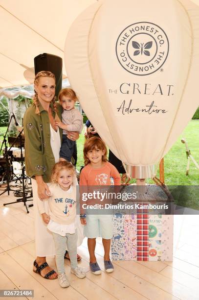 Model Molly Sims, Grey Douglas Stuber, Scarlett May Stuber, and Brooks Alan Stuber attend as the Honest Company and The GREAT. Celebrate The GREAT...