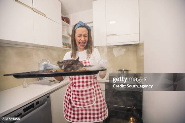 dinner problems - burnt dinner stock pictures, royalty-free photos & images