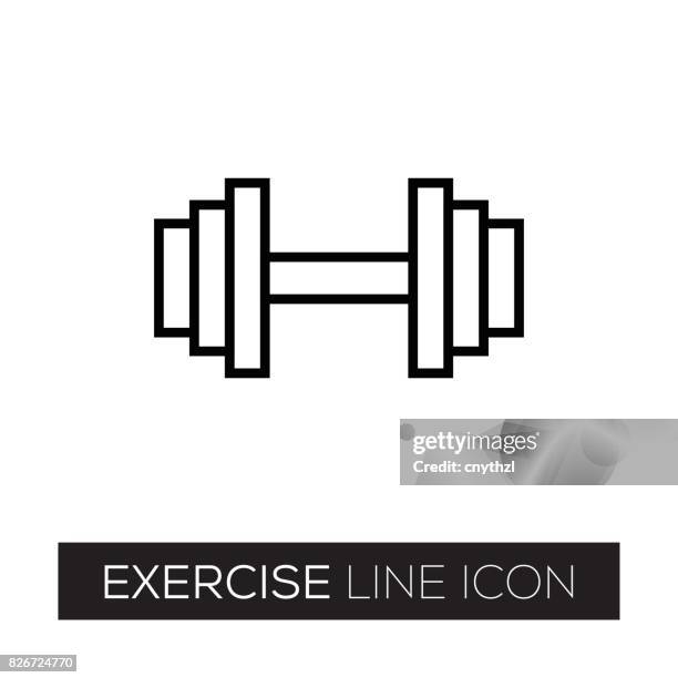 exercise line icon - man treadmill stock illustrations