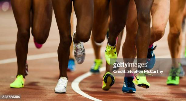 London , United Kingdom - 5 August 2017; Athletes compete in the final of the Women's 10,000m event during day two of the 16th IAAF World Athletics...
