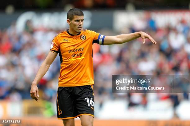 Conor Coady of Wolverhampton Wanderers during the Sky Bet Championship match between Wolverhampton Wanderers and Middlesbrough at Molineux on August...