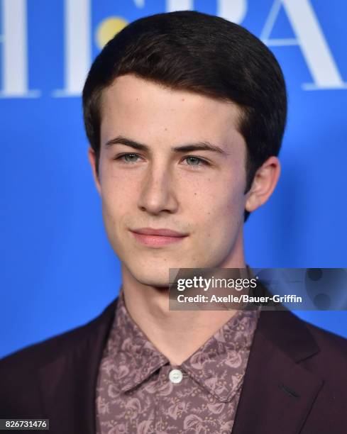 Actor Dylan Minnette arrives at the Hollywood Foreign Press Association's Grants Banquet at the Beverly Wilshire Four Seasons Hotel on August 2, 2017...