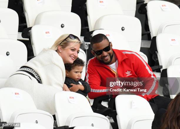 Chloe Tangney and JB Gill attend day two of the IAAF World Athletics Championships at the London Stadium on August 5, 2017 in London, United Kingdom.