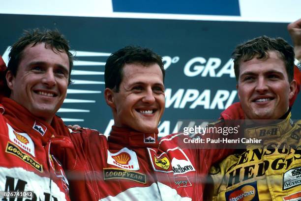 Eddie Irvine, Michael Schumacher, Ralf Schumacher, Grand Prix of Italy, Monza, 13 September 1998.