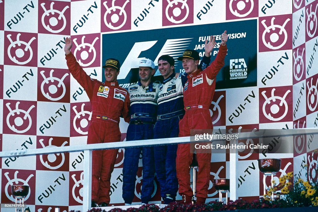 Michael Schumacher, Adrian Newey, Damon Hill, Mika Hakkinen, Grand Prix Of Japan