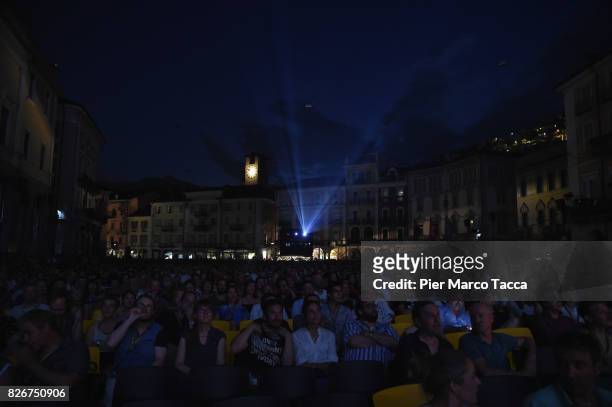 General view of Piazza Grande during the 70th Locarno Film Festival on August 5, 2017 in Locarno, Switzerland.
