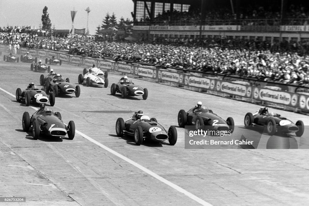 Juan Manuel Fangio, Mike Hawthorn, Jean Behra, Peter Collins, Grand Prix Of Germany