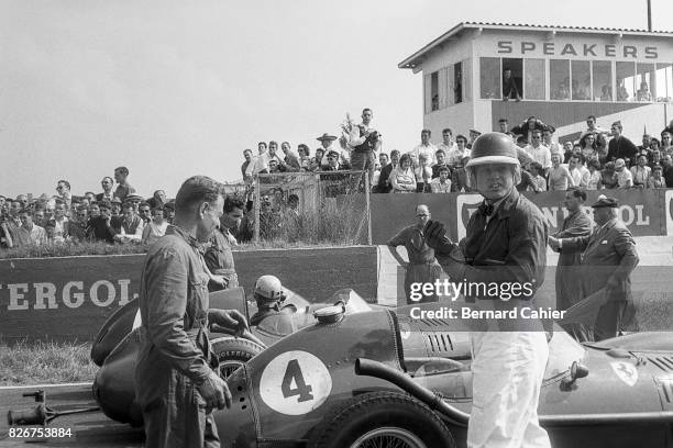 Mike Hawthorn, Luigi Musso, Ferrari Dino 246, Grand Prix of France, Reims, 06 July 1958.