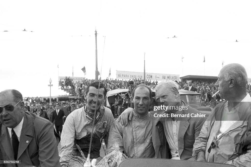 Stuart Lewis Evans, Stirling Moss, Mike Hawthorn, Grand Prix Of Portugal