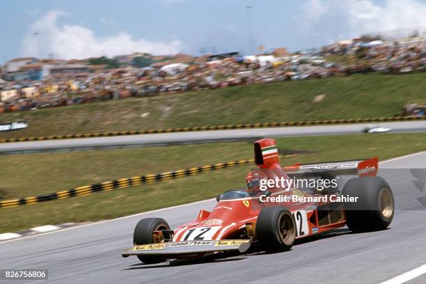 Niki Lauda, Ferrari 312B3-74, Grand Prix of Brazil, Interlagos, 25 January 1975.