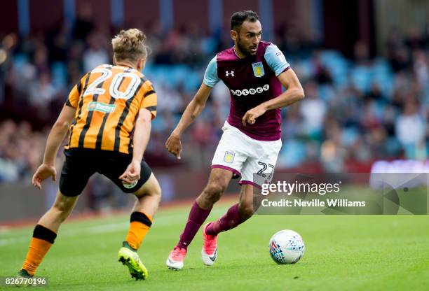 Ahmed Elmohamady of Aston Villa during the Sky Bet Championship match between Aston Villa and Hull City at Villa Park on August 05, 2017 in...