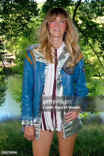 Whinnie Williams at the Veuve Clicquot Champagne Bar, Wilderness Festival on August 5, 2017 in UNSPECIFIED, United Kingdom.