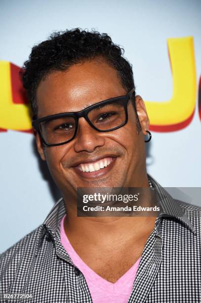 Beatboxer Joshua Silverstein arrives at the premiere of Open Road Films' "The Nut Job 2: Nutty By Nature" at the Regal Cinemas L.A. Live on August 5,...
