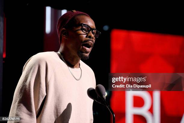 Wood Harris speaks onstage during Black Girls Rock! 2017 at NJPAC on August 5, 2017 in Newark, New Jersey.