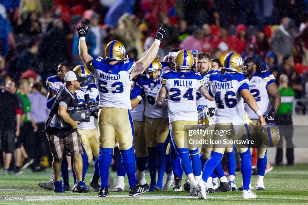 CFL: AUG 04 Winnipeg Blue Bombers at Ottawa Redblacks