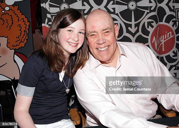 Actress Marissa O' Donnell and Actor Conrad John Shuck attend the "Annie: The 30th Anniversary Cast Recording" CD signing on June 4, 2008 at Virgin...