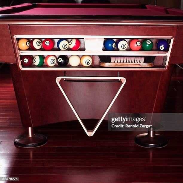 Pool Table With Rack 171 Pool Table Rack Stock Photos, High-Res Pictures, and Images - Getty ...