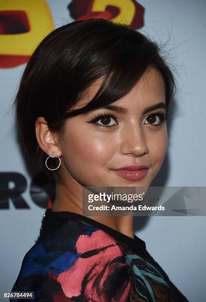 Actress Isabela Moner arrives at the premiere of Open Road Films' "The Nut Job 2: Nutty By Nature" at the Regal Cinemas L.A. Live on August 5, 2017...