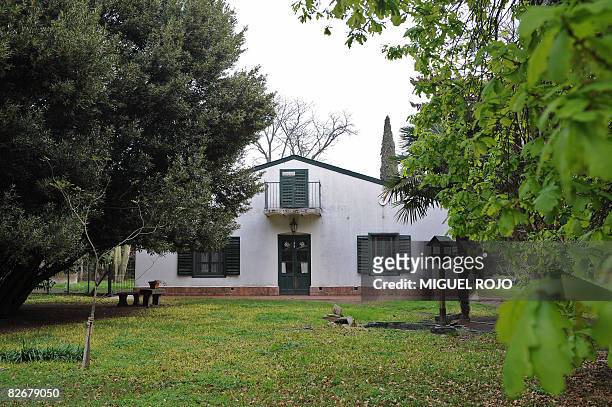 View of the house in which German Nazi criminal Josef Mengele lived a few days before getting married in 1958, on September 5, 2008 in Nueva...
