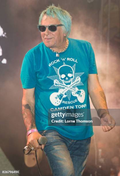 Charlie Harper of UK Subs performs at Rebellion Festival at Winter Gardens on August 5, 2017 in Blackpool, England.