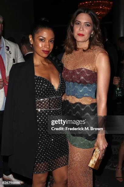 Actors Susan Kelechi Watson and Mandy Moore at the 33rd Annual Television Critics Association Awards during the 2017 Summer TCA Tour at The Beverly...