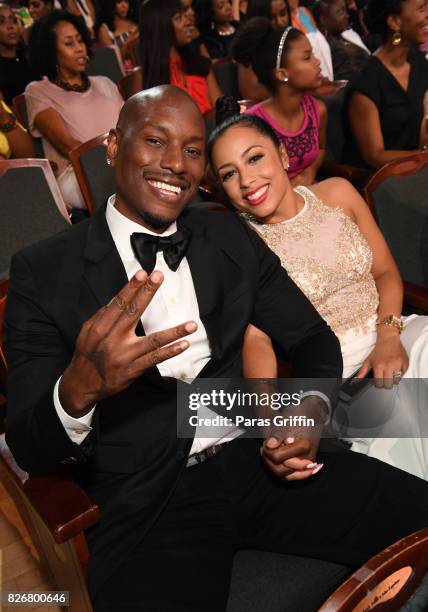 Tyrese and Samantha Lee Gibson attend Black Girls Rock! 2017 at NJPAC on August 5, 2017 in Newark, New Jersey.