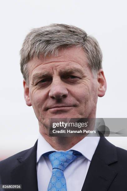 Prime Minister & Leader of the National Party Bill English announces National's new transport infrastructure plan at Railway Street West, Papakura on...