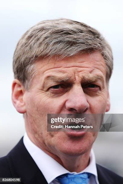 Prime Minister & Leader of the National Party Bill English announces National's new transport infrastructure plan at Railway Street West, Papakura on...