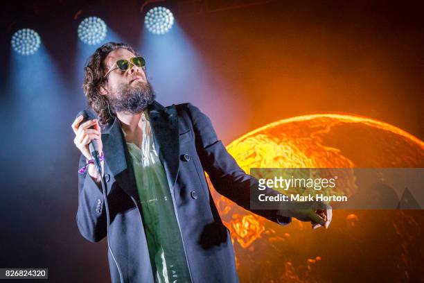Father John Misty performs on Day 2 of the Osheaga Music and Art Festival at Parc Jean-Drapeau on August 5, 2017 in Montreal, Canada.