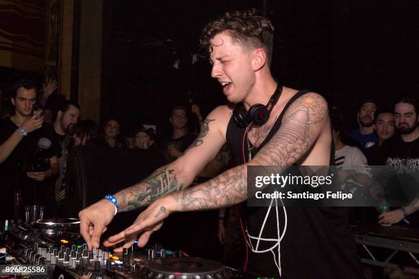 Ekali performs onstage during 'Webster Hall The End Of An Era' at Webster Hall on August 5, 2017 in New York City.