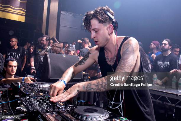 Ekali performs onstage during 'Webster Hall The End Of An Era' at Webster Hall on August 5, 2017 in New York City.