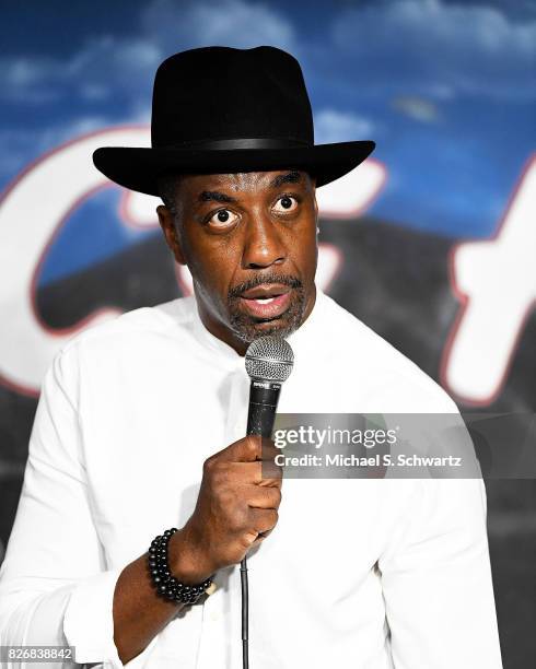 Comedian JB Smoove performs during his appearance at The Ice House Comedy Club on August 5, 2017 in Pasadena, California.