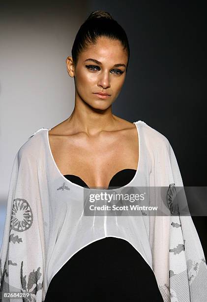 Model during the Alice McCall Presentation Spring 2009 fashion show during Mercedes-Benz Fashion Week at The Altman Building on September 5, 2008 in...