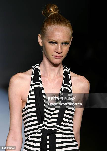 Model during the Alice McCall Presentation Spring 2009 fashion show during Mercedes-Benz Fashion Week at The Altman Building on September 5, 2008 in...